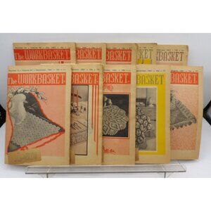 Workbasket Magazine 1961 10 issues Scrapbooking, Junk Journal, Ephemera